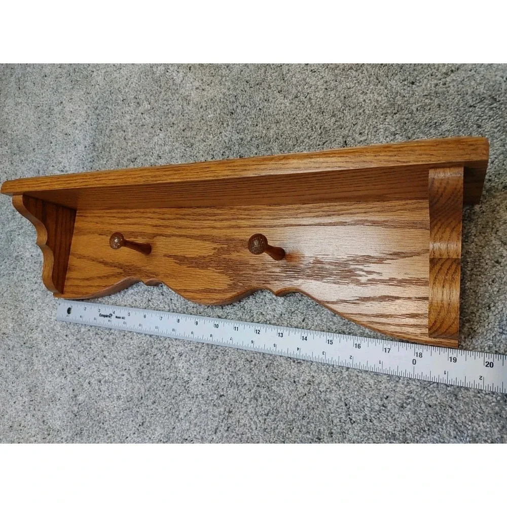 Handcrafted Wood Wall Decor Shelf 19